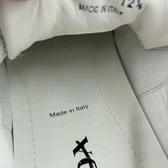 Men’s Prada downtown leather logo sneakers size 12.5 made in Italy - Picture 9 of 9